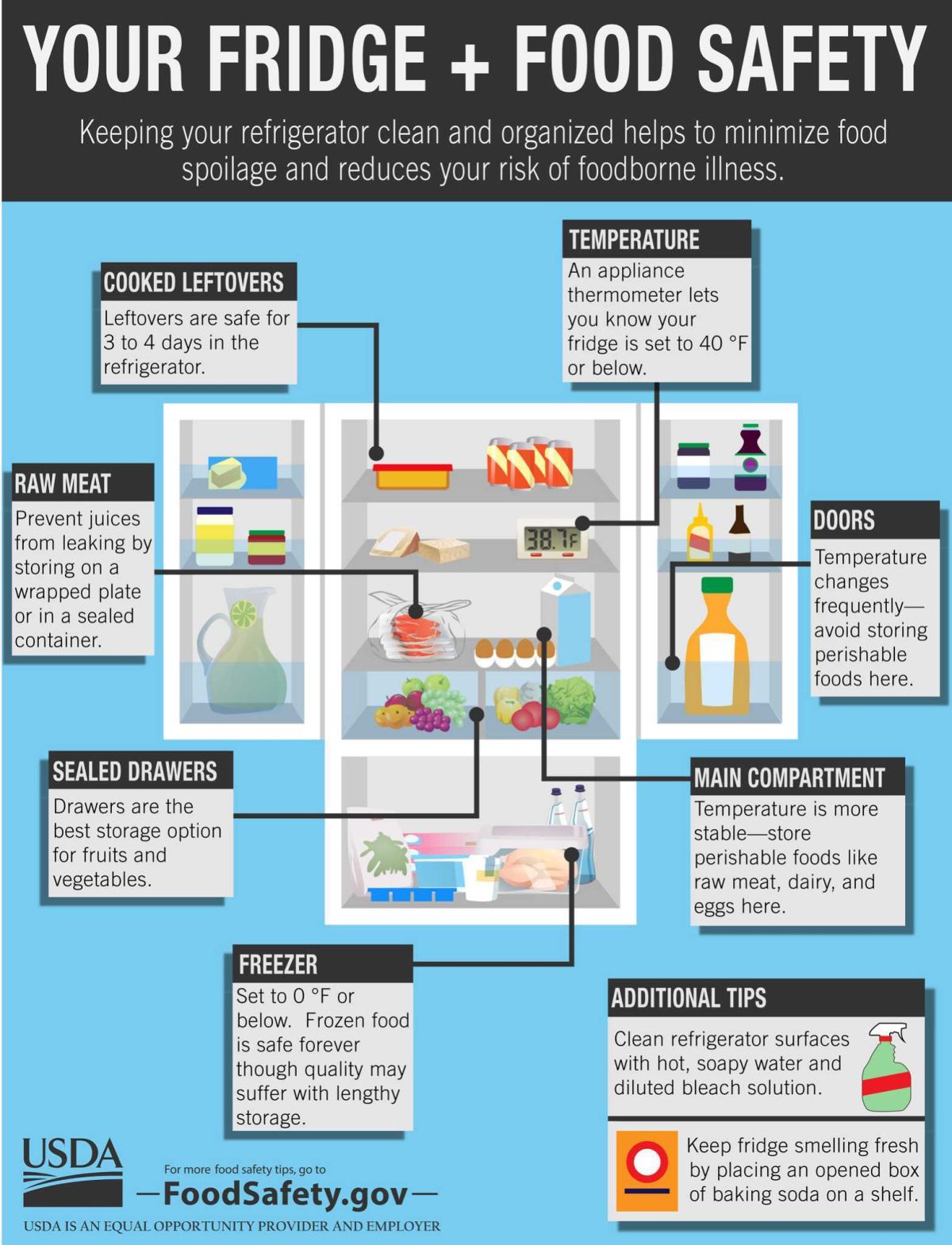 chart, fridge, organization, safety, food