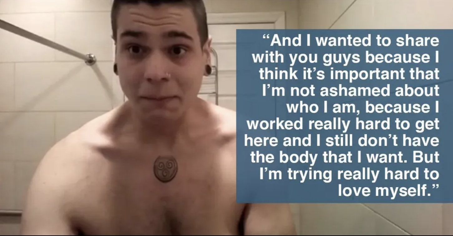 man crying beside comment