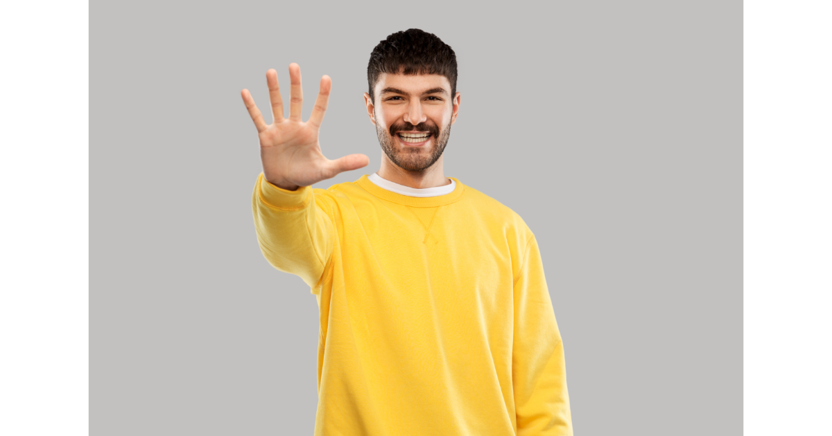 five, five fingers, five tips, man, advice, help