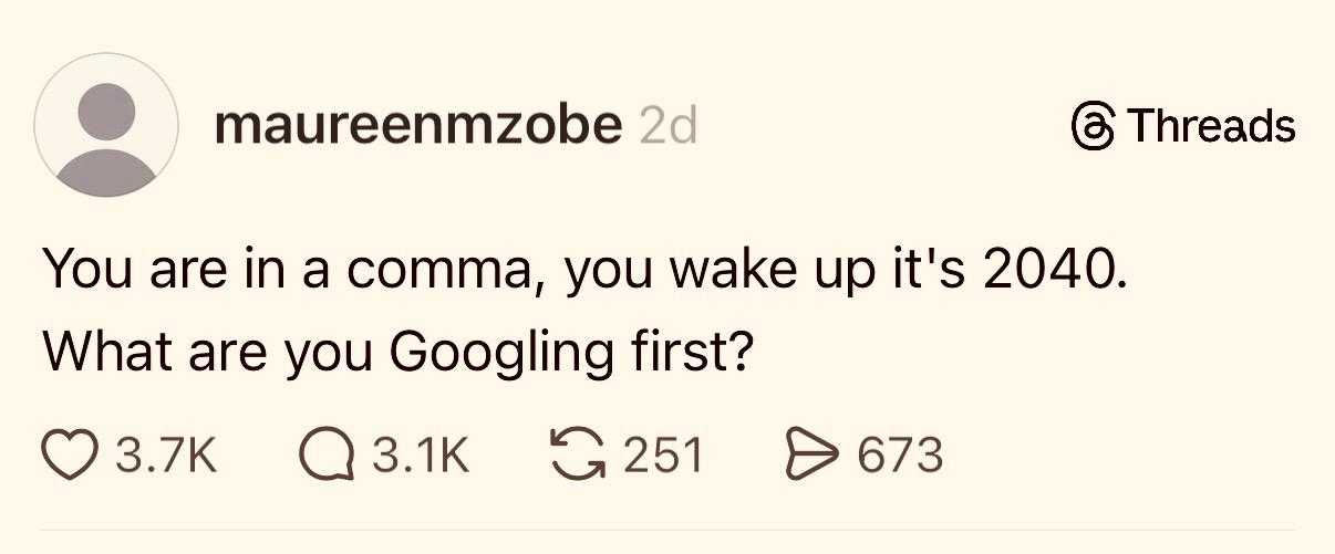 Threads, punctuation, spelling, commas, coma, typos