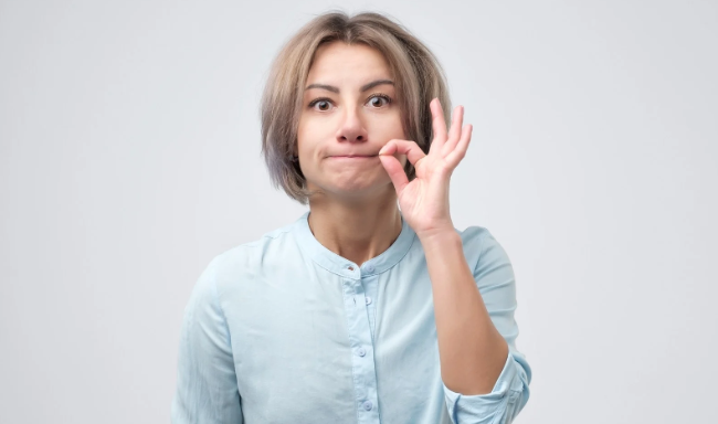 shhh, quiet, zip it, mouth closed, say nothing, be quiet