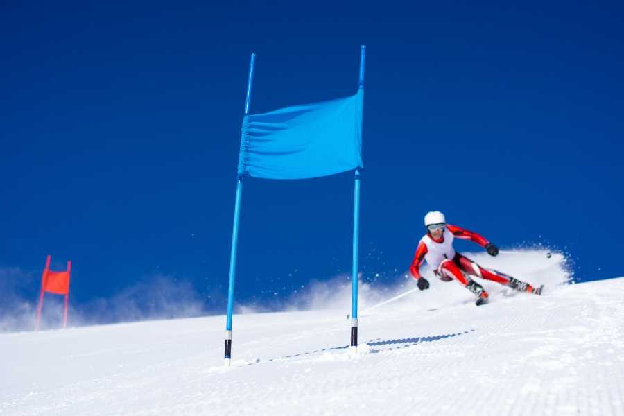skiing, skier, downhill ski race, alpine skiing, super-g