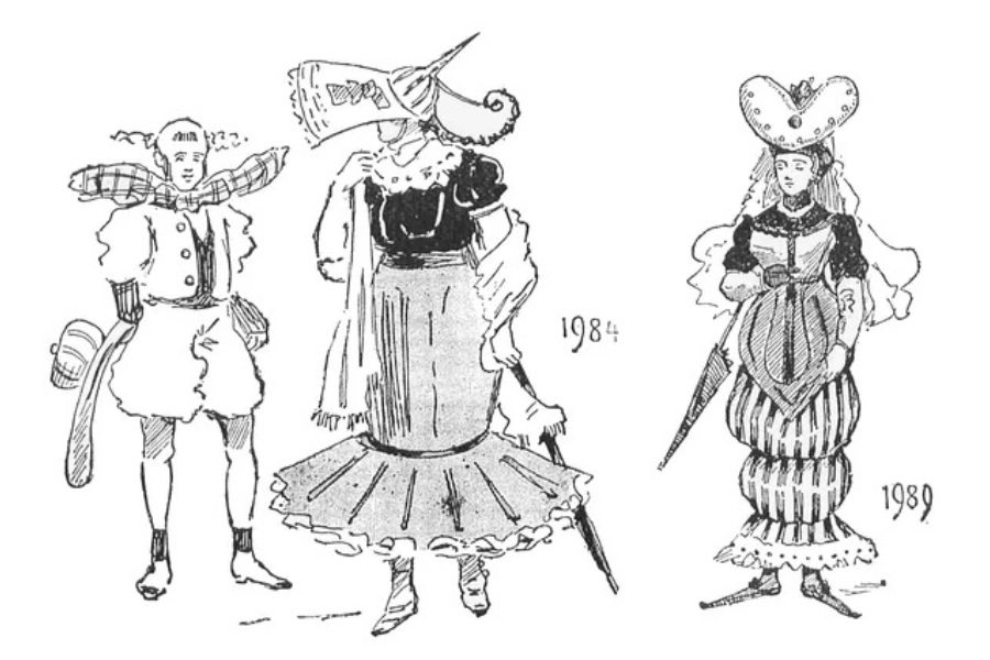 In 1893, a popular magazine predicted how fashion would change over the next 100 years. It is wild.