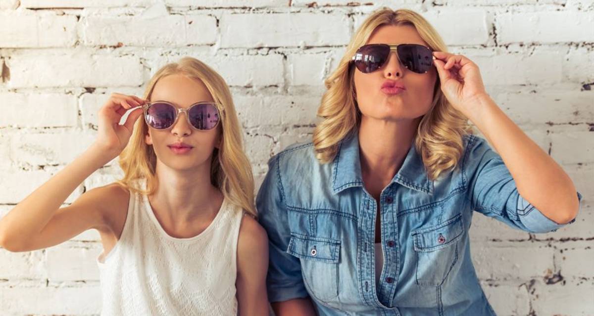 teens, mom, attitude, parent and child, sunglasses,