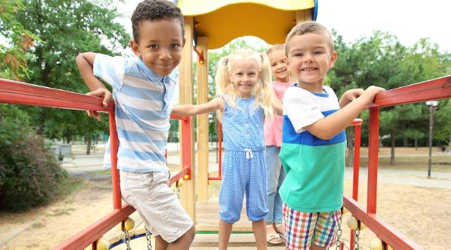 kids in park, kids on playground, happy kids, playing kids, children at park, kids on bridge