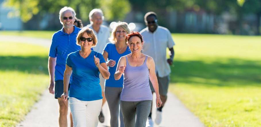 walking, working out, exercise, aging, seniors, 