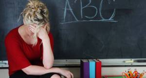 embarrassed, humiliated, teacher, blackboard, educator