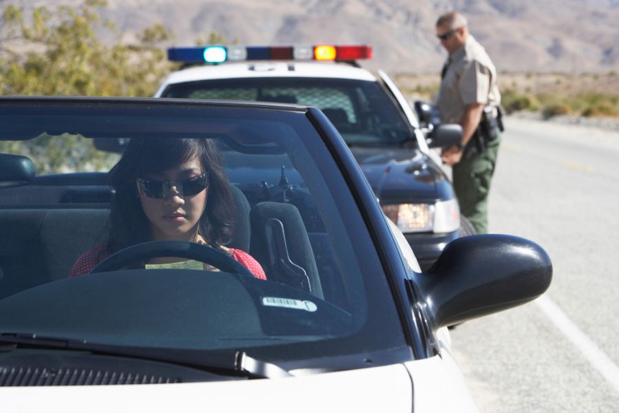 police, traffic ticket, traffic stop, pulled over, amputee, distracted driving