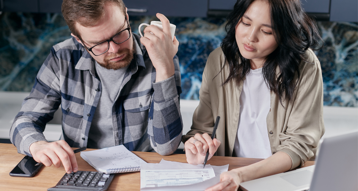 frugal, frugal people, frugal hack, saving money, looking at bills