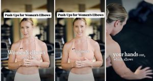 female anatomy push up, fitness, women's health