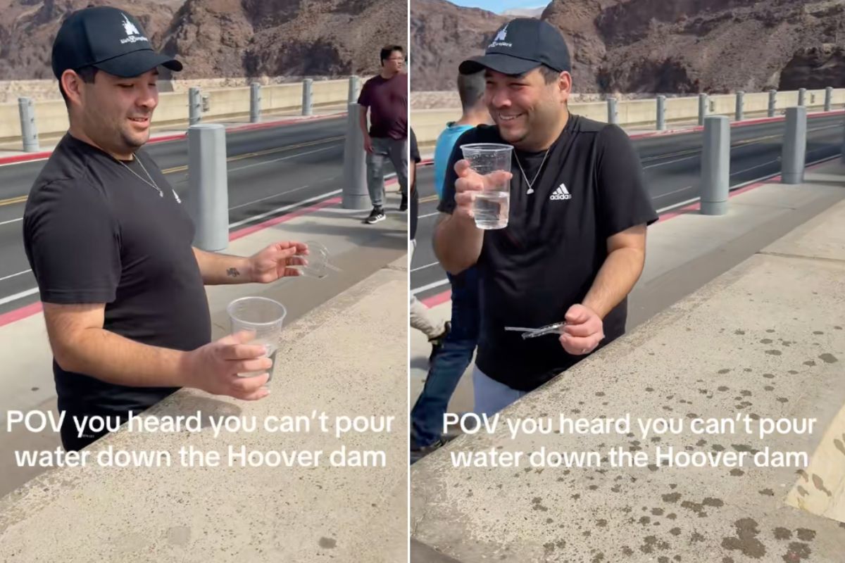 hoover dam, illusions, physics, viral tricks, viral challenge, wind, science, hoover dam trick, hoover dam water, tiktok
