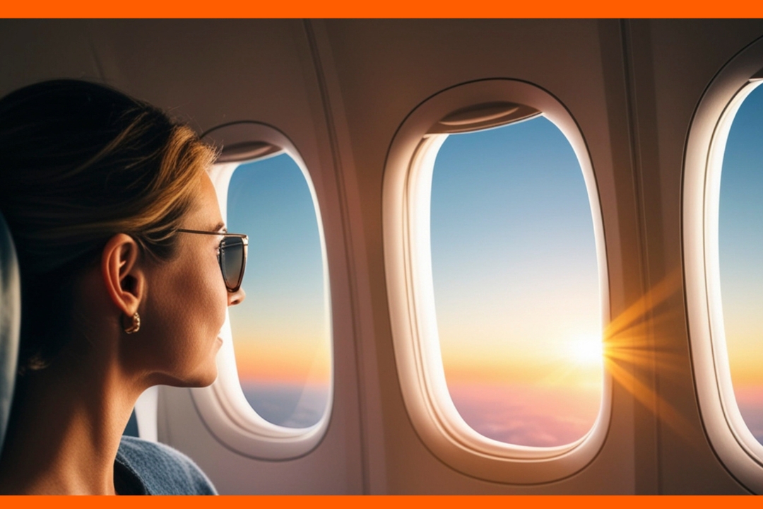 airplane, windows, flying, window shades