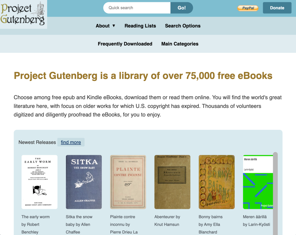 underground, website, internet, project, gutenberg