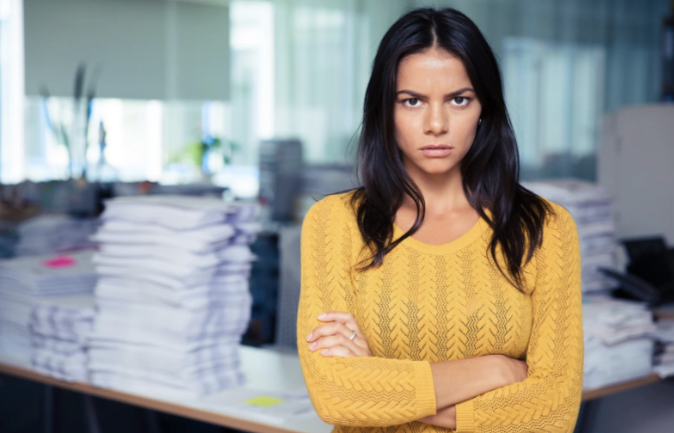 sad woman, upset woman, shocked woman, mad woman, woman folding her arms