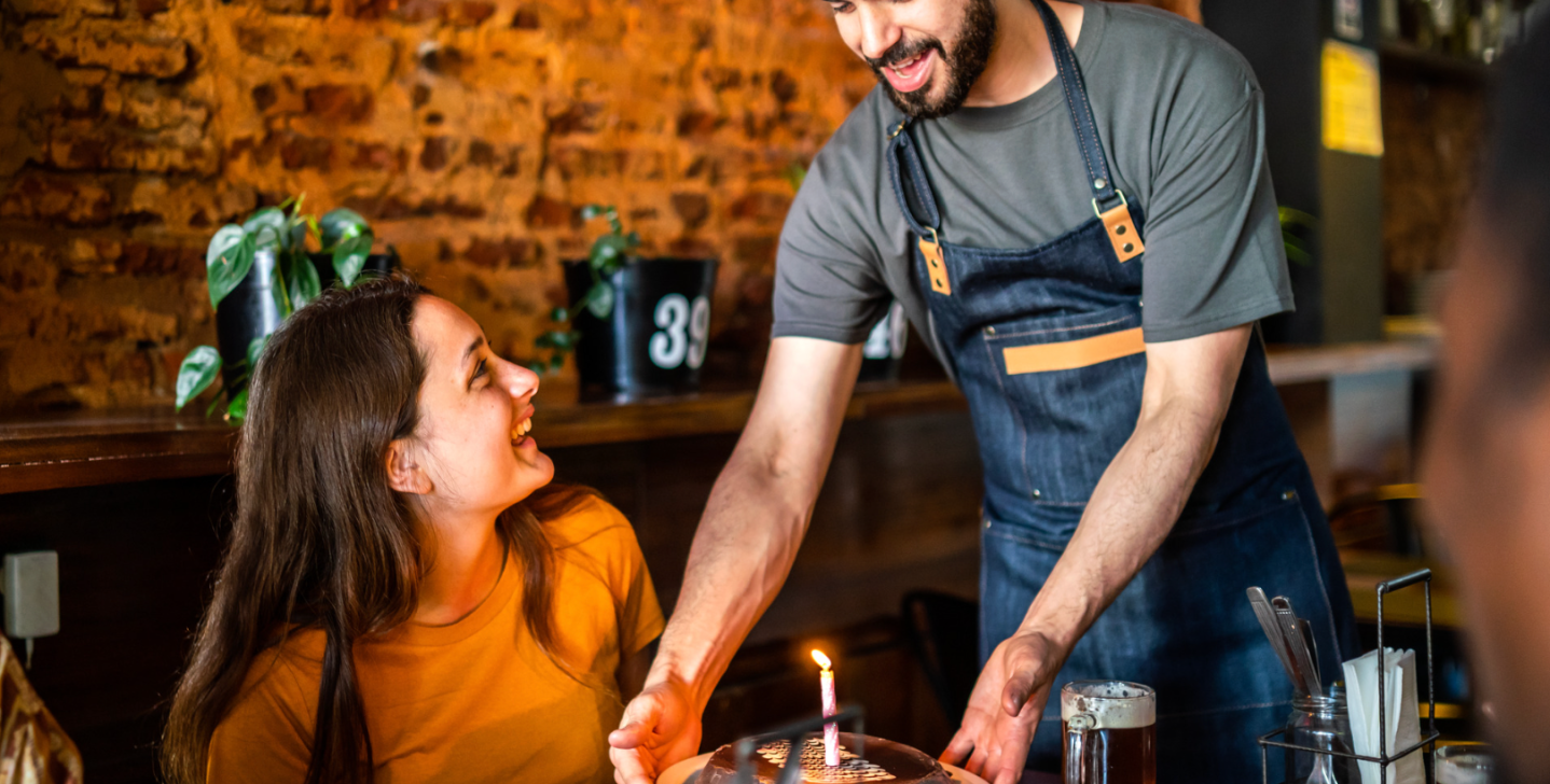 kindness, birthday, restaurant, grief, viral video