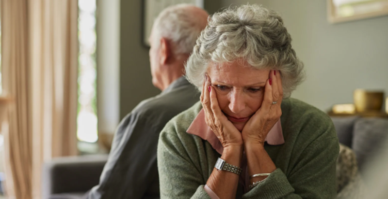 sad elderly woman, sad grandma, estranged mom