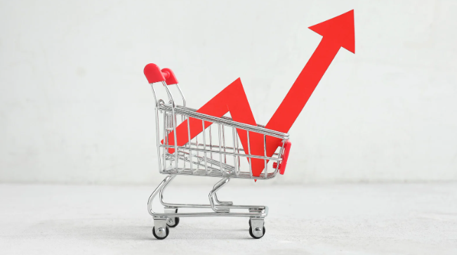 prices, grocery shopping, inflation, grocery cart, 