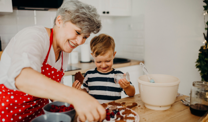 grandma, grandparents, grandchild, family,