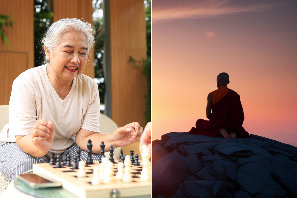 hobbies, joy, happiness, mental health, wellness, fun, monk, MIT, expert, chess, gardening, art, color, adult hobbies