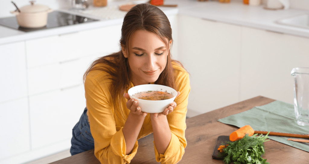 Chicken noodle in, Frosted Flakes out. A new trend has people ditching cereal for soup.