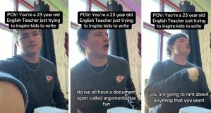 teaching, education, writing, students, TikTok