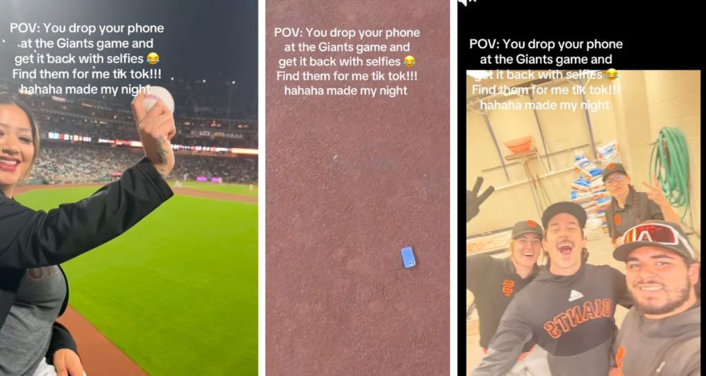 Woman recovers phone she dropped at a Giants game, isn’t prepared for the selfies left on it
