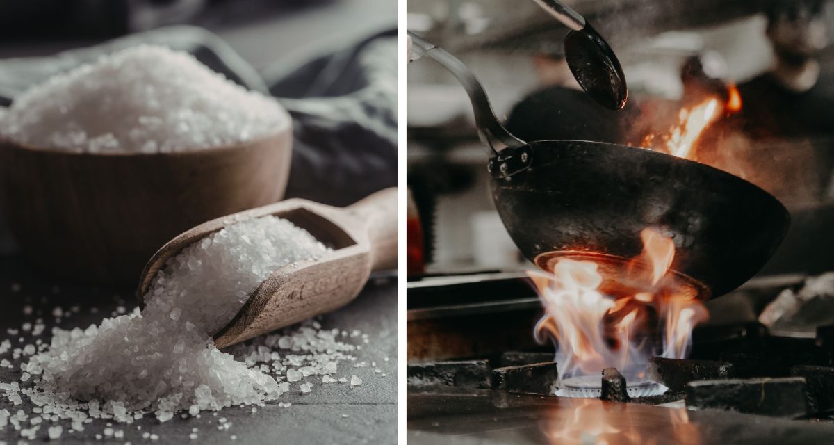 salt frying, frying techniques, cooking hacks,
