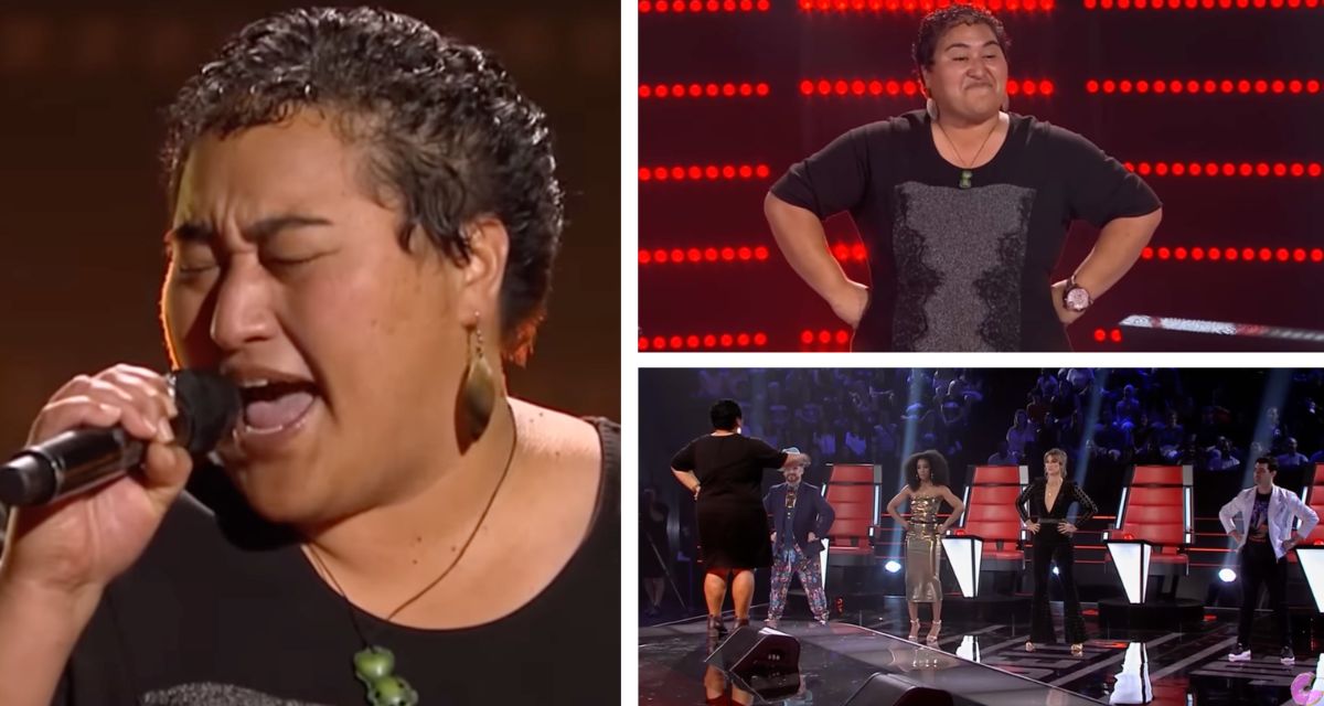 Māori singer wows all four judges on ‘The Voice,’ then she teaches them how to do the haka
