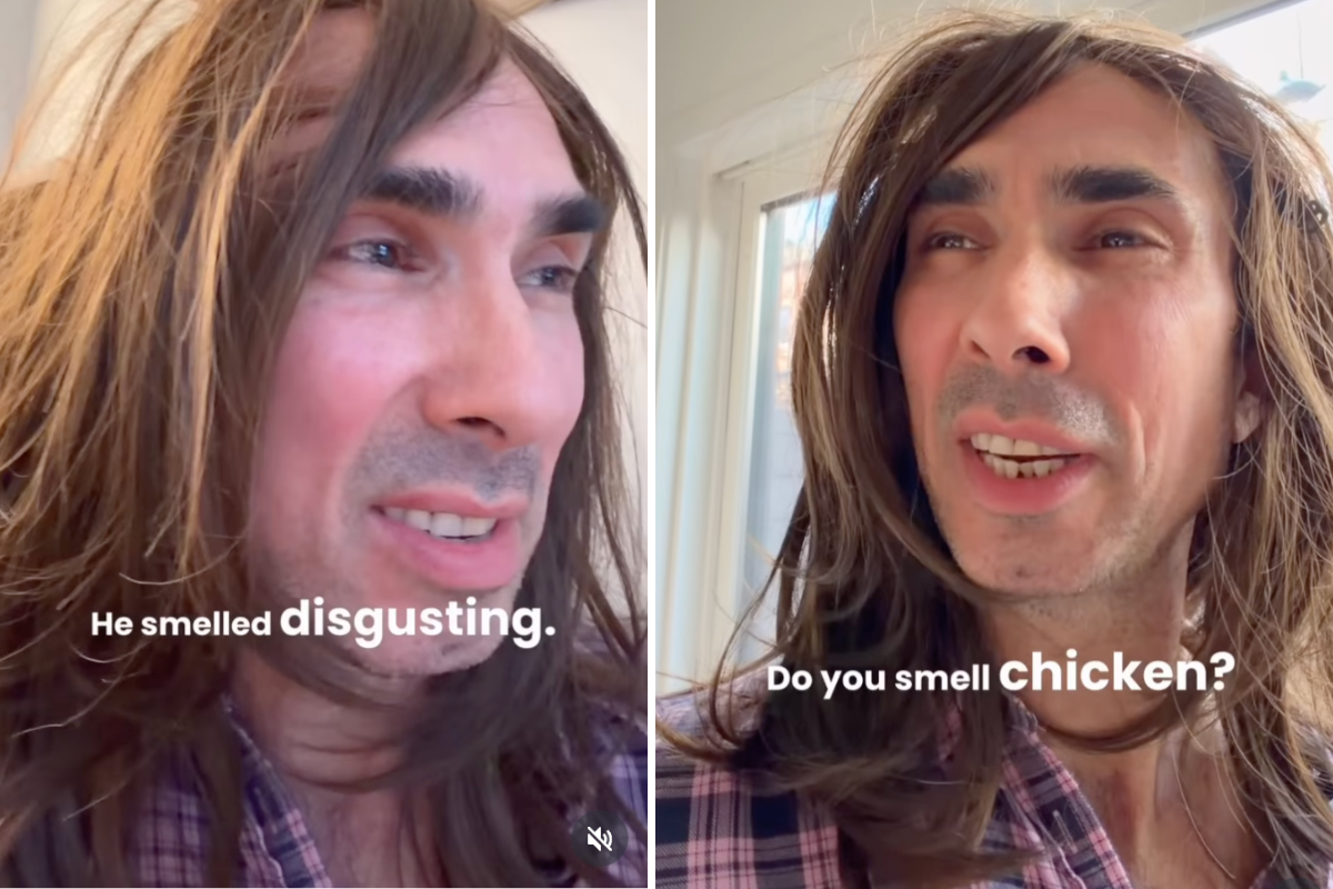 Guy hilariously shows how his perimenopausal wife has transformed into a scent detective