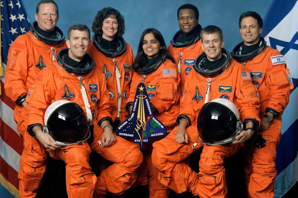 Columbia space shuttle, STS-107 crew, NASA, space flight