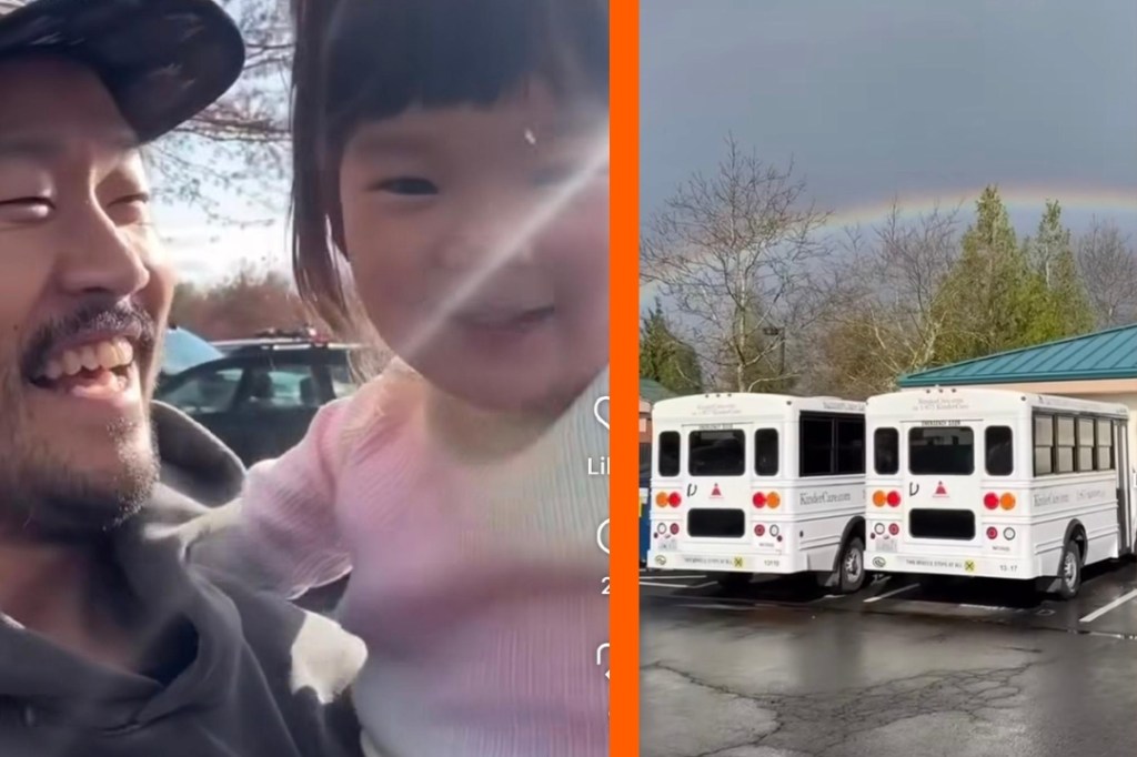 A dad is moved by outpouring of love after sharing a video of his daughter seeing a rainbow