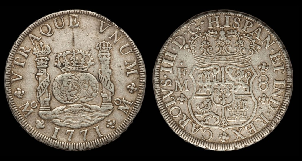 spanish dollar, piece of eight, peso, coin