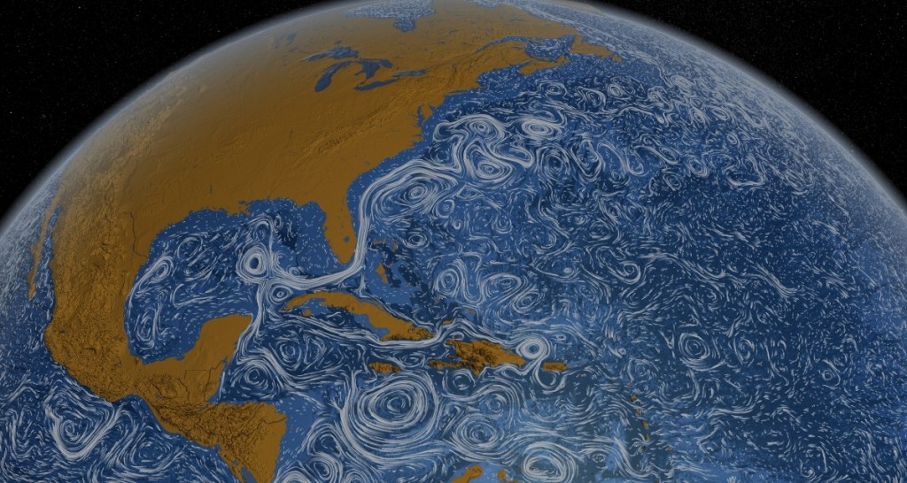 NASA OCEAN CURRENTS LOOK LIKE VAN GOGH PAINTING