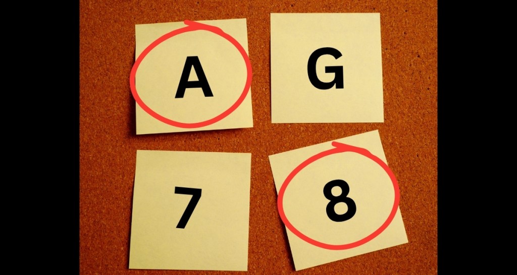 logic test, logic puzzle, wason selective task