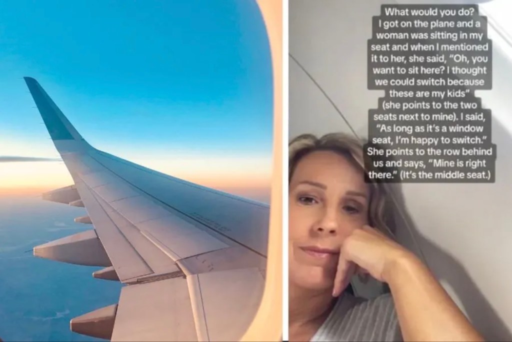 She refused to ‘sacrifice’ her upgraded seat so a mom could sit next to her preteen kids