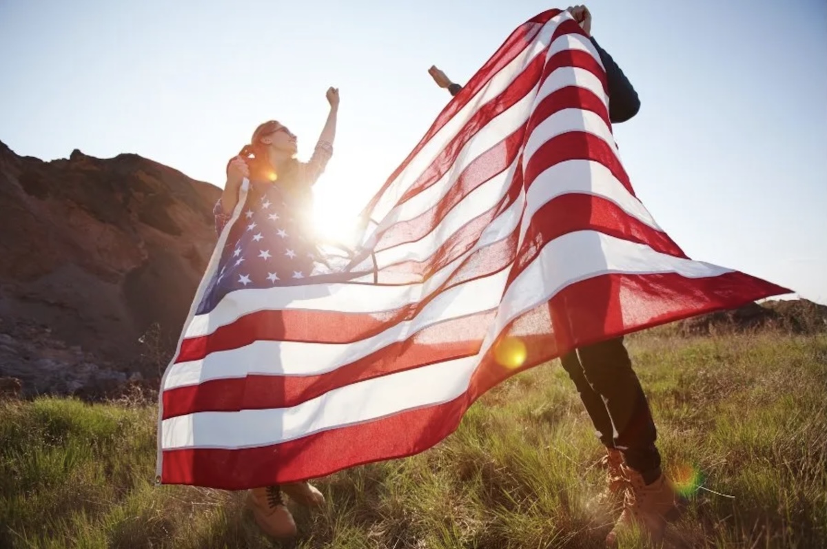 American flag, patriotism, nationalism, politics