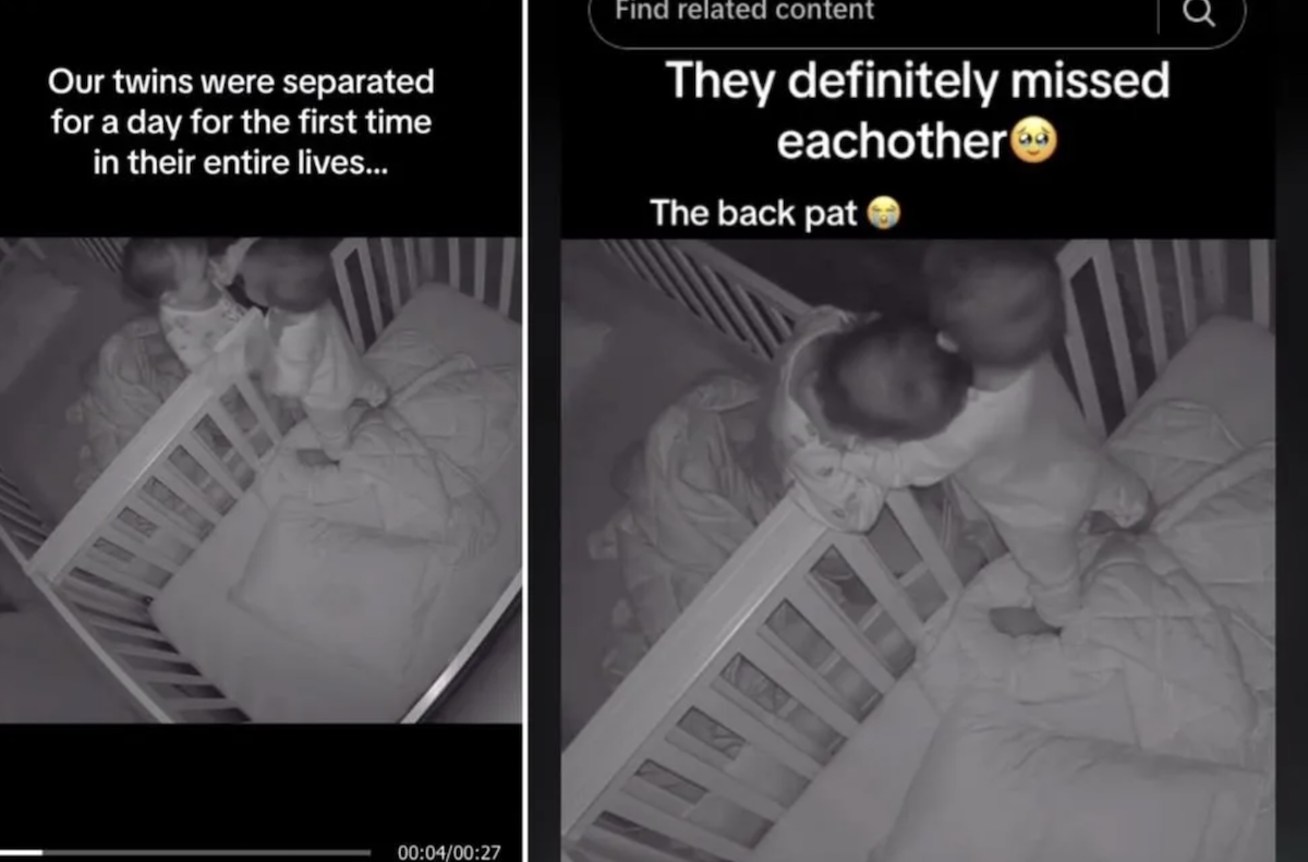 twins, fraternal twins, twin love, twin sisters, moms, parenting, babies, babies of tiktok, baby videos