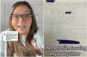babysitter, chores, babysitter pay, babysiter chores, parenting, single moms