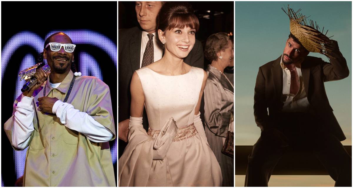 snoop dogg, bad bunny, audrey hepburn, cool generations
