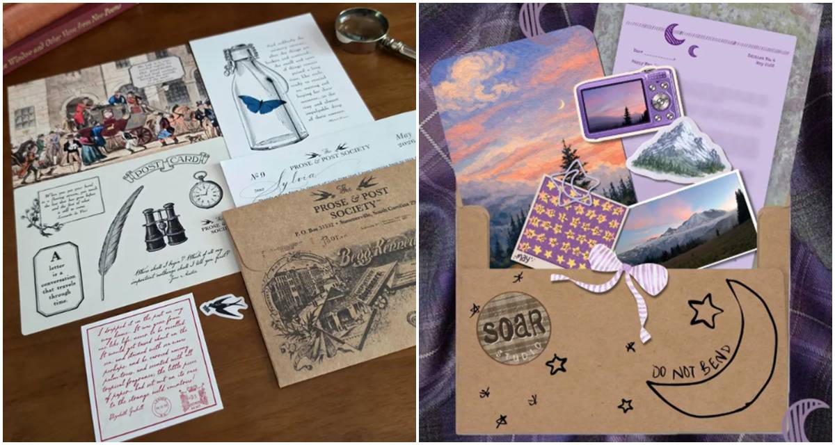 etsy, snail mail clubs, artwork, mail art, subscriptions