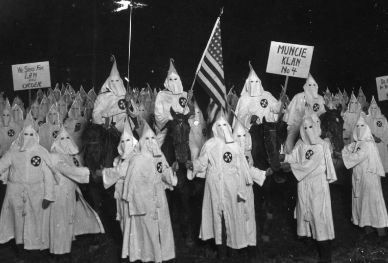kkk, klu klux klan, muncie indiana, klan members, racists