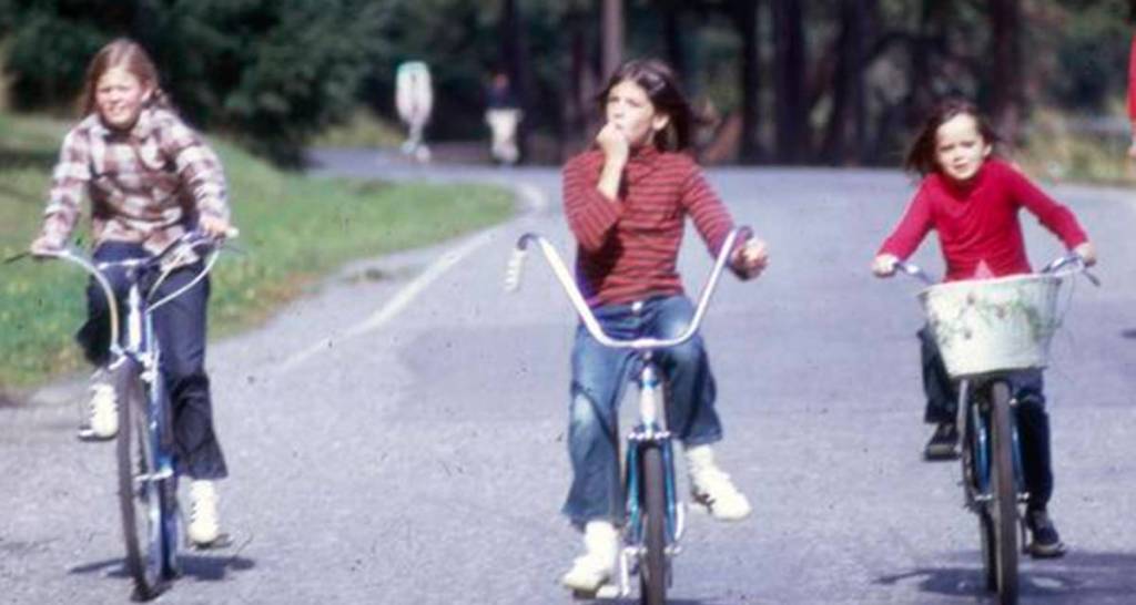 1980s kids, gen xers, kids on bikes, '80s nostalgia, bike ride