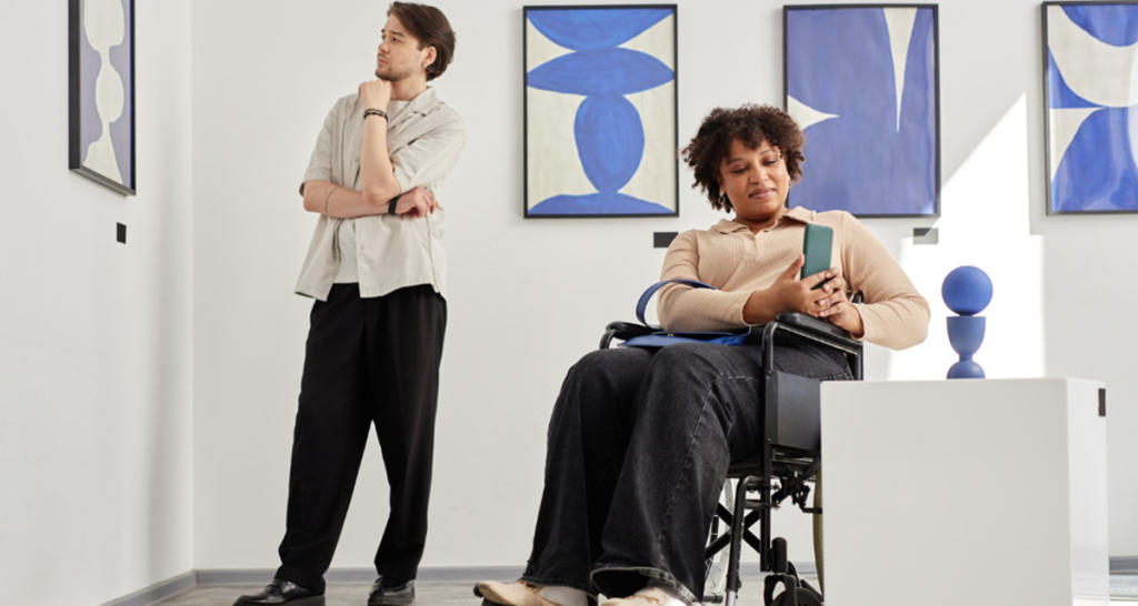 museum, art, woman in wheelchair, art museum, art photographer,