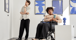 museum, art, woman in wheelchair, art museum, art photographer,