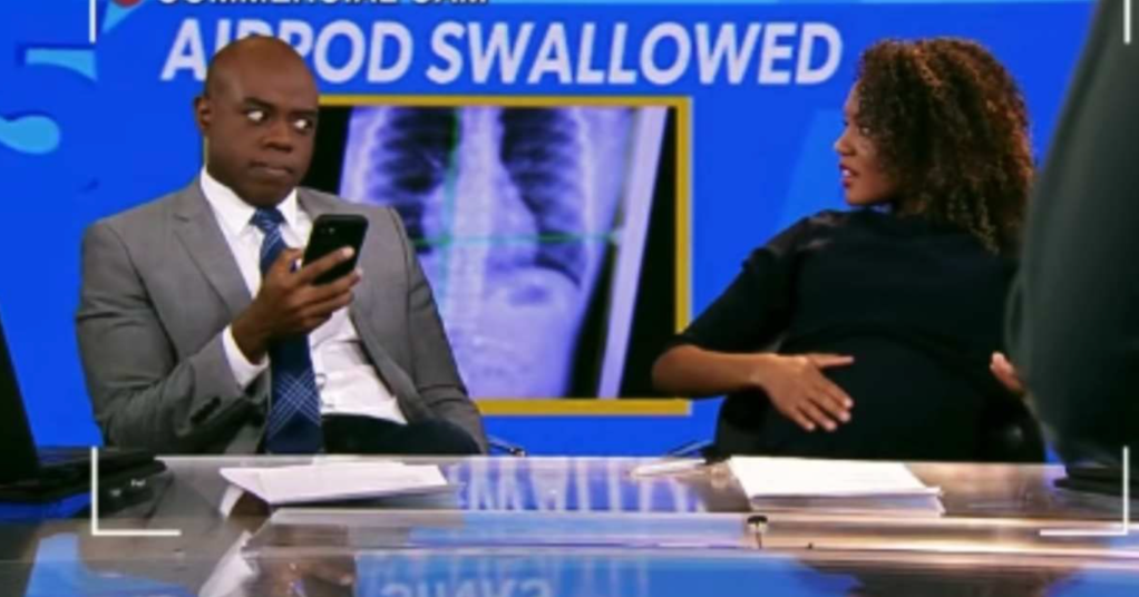 Pregnant journalist spun around to smack her co-host. But he wasn’t the one who poked her.