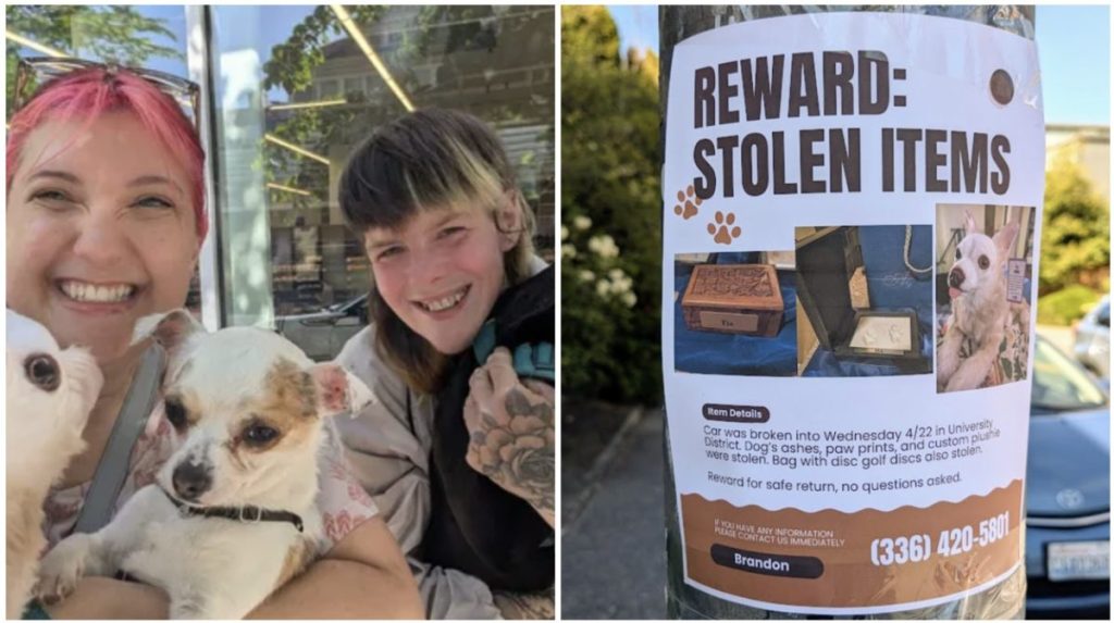 A homeless man returns a pet dog’s stolen ashes to their owner. It’s changing his life.