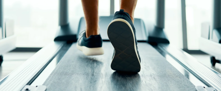 man on treadmill, hedonistic treadmill, exercise, gym shoes, workout, 