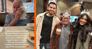 delmar harter, julissa gomez, friendship, neighbor, hearing aids