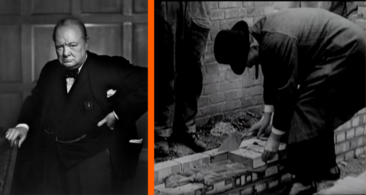 Winston Churchill battled his depression by staying busy, laying ‘200 bricks’ every day