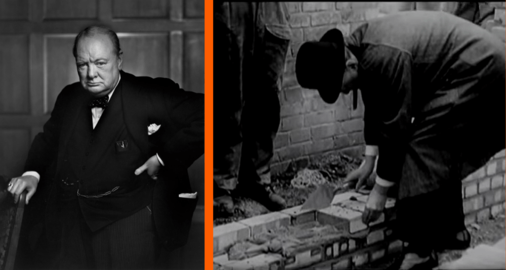 Winston Churchill battled his depression by staying busy, laying ‘200 bricks’ every day
